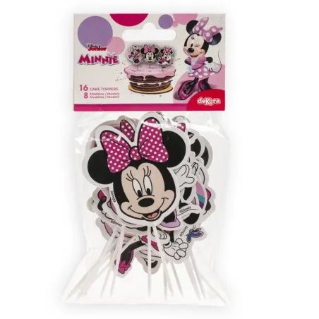 Cake topper Minnie Mouse, 16 pieces