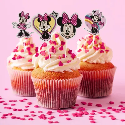 Cake topper Minnie Mouse, 16 pieces
