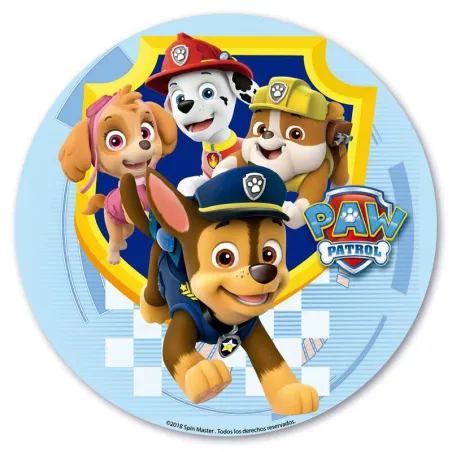 Cake topper commestibile Paw Patrol, Ø 20 cm
