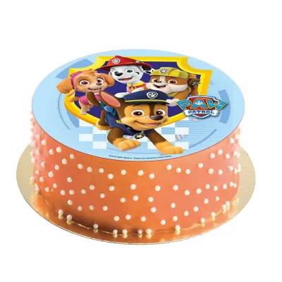 Cake topper commestibile Paw Patrol, Ø 20 cm
