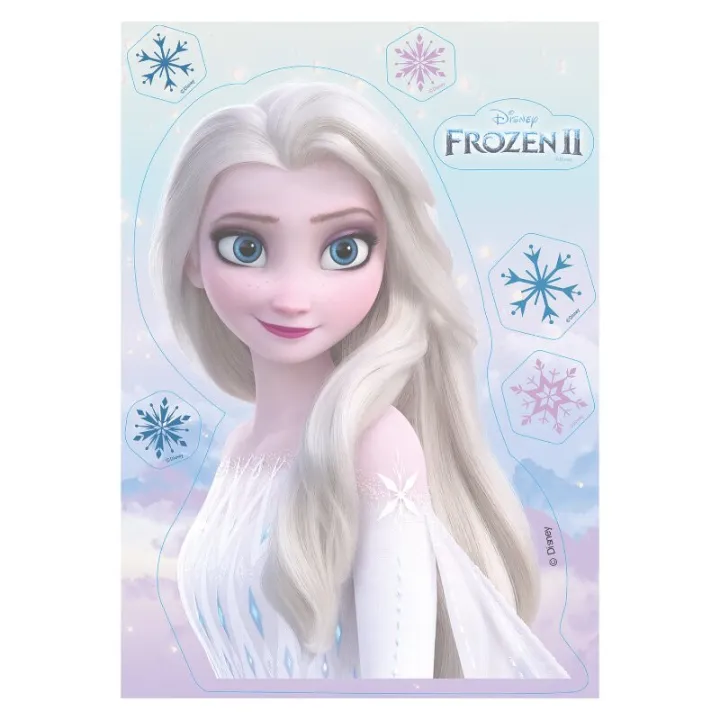 Topper di carta commestibili Frozen, 7 pezzi