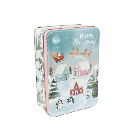 Merry Christmas cookie tin, 190 x 136 x 65 mm