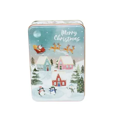 Merry Christmas cookie tin, 190 x 136 x 65 mm