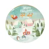 Keksdose Merry Christmas rund, Ø 200 x 90 mm