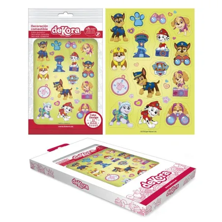 Topper di carta commestibili Paw Patrol, 15 pezzi