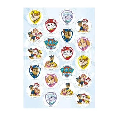 Essbarer mini Aufleger Paw Patrol, 20-teilig