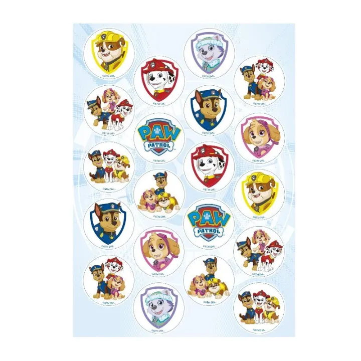 Essbarer mini Aufleger Paw Patrol, 20-teilig