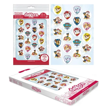 Mini plaque comestible Paw Patrol, 20 pièces