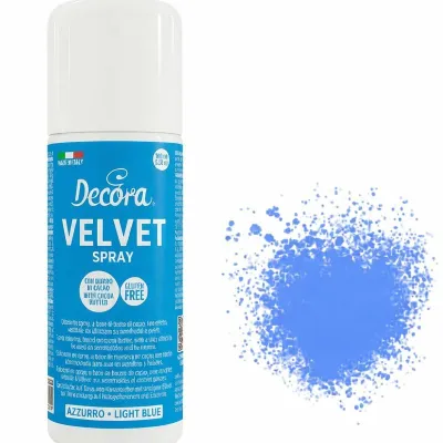 Decora Velvetspray Blau, 100 g