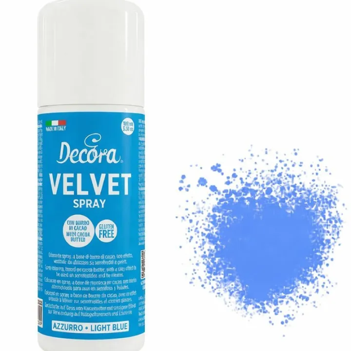 Decora Velvetspray Blue, 100 g
