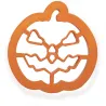 Halloween Ausstecher Kürbisgesicht scary
