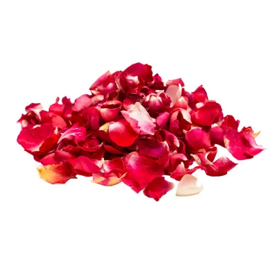 Gefriergetrocknete Rosenblütenblätter