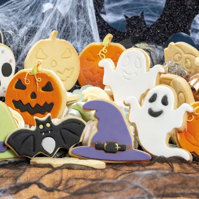 Halloween cookie cutter pumpkin face funny