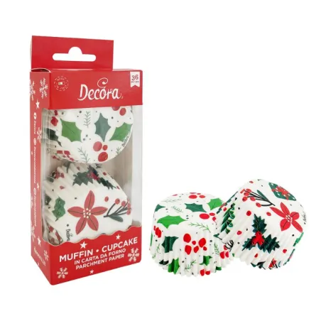 Stampi per cupcake agrifoglio, 36 pezzi