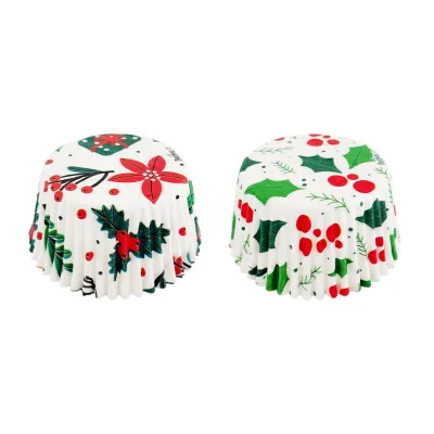 Cupcake molds holly, 36 pieces