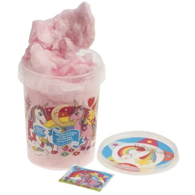 Fertige Zuckerwatte Rosa Einhorn, 30 g