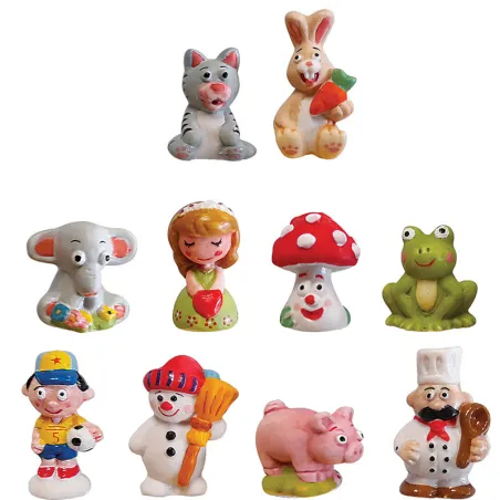 Epiphany figures lucky charms, set of 10 pieces