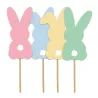 Easter bunny cupcake topper, 12 pieces
