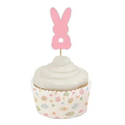 Cupcake topper per coniglietti di Pasqua, 12 pezzi