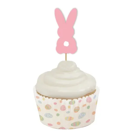 Easter bunny cupcake topper, 12 pieces