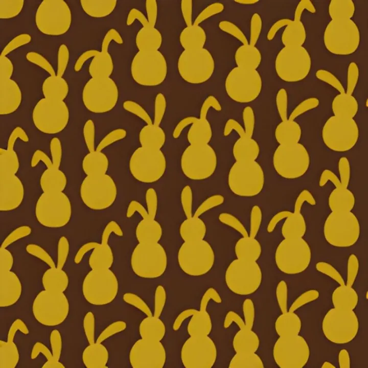 Tatuaggio al cioccolato con coniglietto pasquale