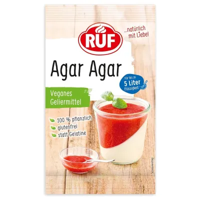 RUF Agar Agar 30 g – das pflanzliche Geliermittel für Desserts, Torten und Cremes | miniSchoggi