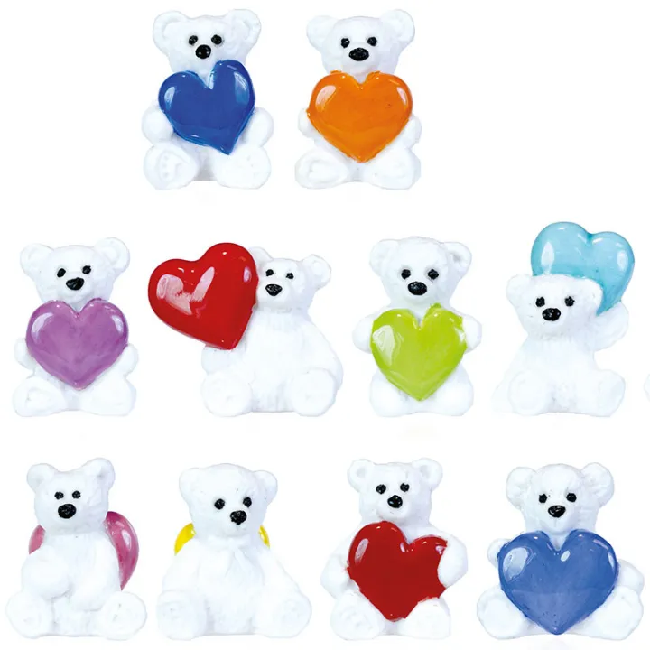 Dreikönigsfiguren Liebesbär, Set à 10 Stück