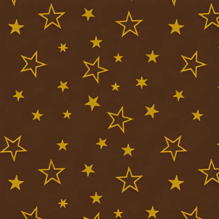 Chocolate tattoo small and large stars