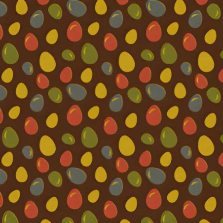 Tatouage d'œufs de Pâques en chocolat