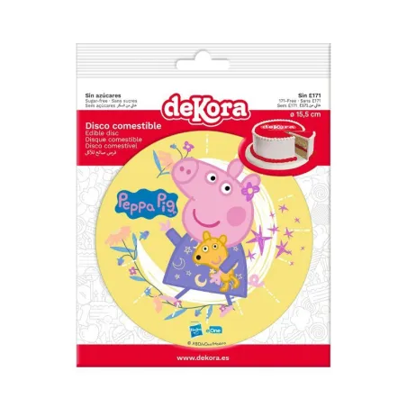 Cake topper in carta commestibile Peppa Pig, Ø 15,5 cm