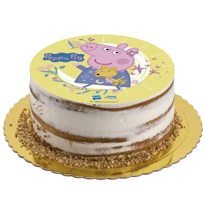 Cake topper made of Peppa Pig edible paper, Ø 15.5 cm