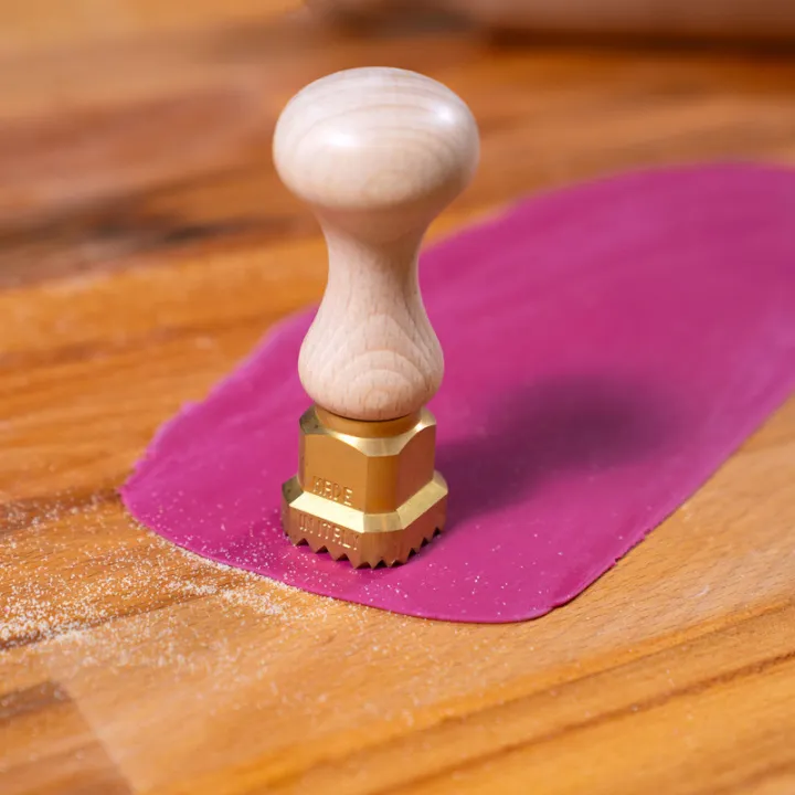 Timbro professionale per ravioli, quadrato, 30 x 30 mm