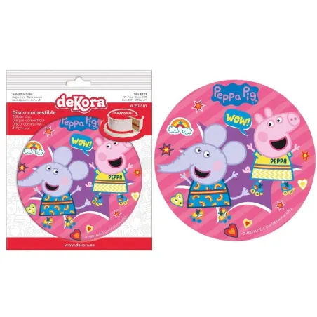 Cake topper in carta commestibile Peppa Pig Party, Ø 20 cm