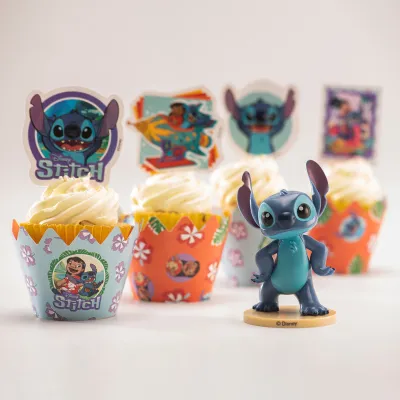 Disney character Stitch as a cake topper