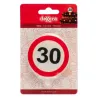 Bougie Panneau d'interdiction 30 ans, 6.3 cm