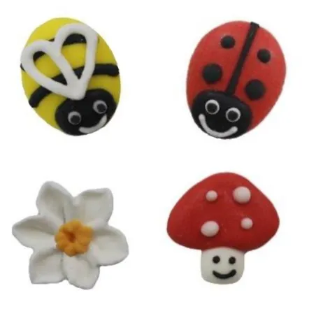 Decorazione di zucchero funghi grandi, 25 g