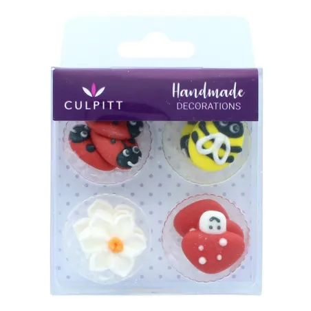 Summer sugar decorations, 12 pieces
