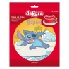 Dessus de gâteau en papier à manger Stitch Surfing, Ø 20 cm