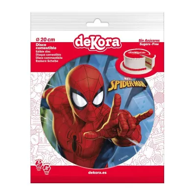 Cake topper in carta commestibile Spiderman, Ø 20 cm