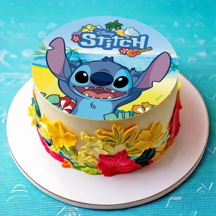 Dessus de tarte en papier alimentaire Stitch, Ø 20 cm