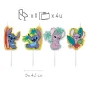 Kerzen Stitch, 4 Stück