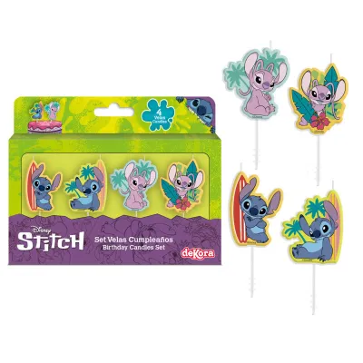 Kerzen Stitch, 4 Stück