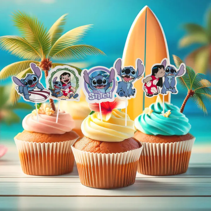 Cake Topper Stitch, 16 pièces