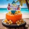 Cake Topper Happy Birthday Stitch, 17.5 cm