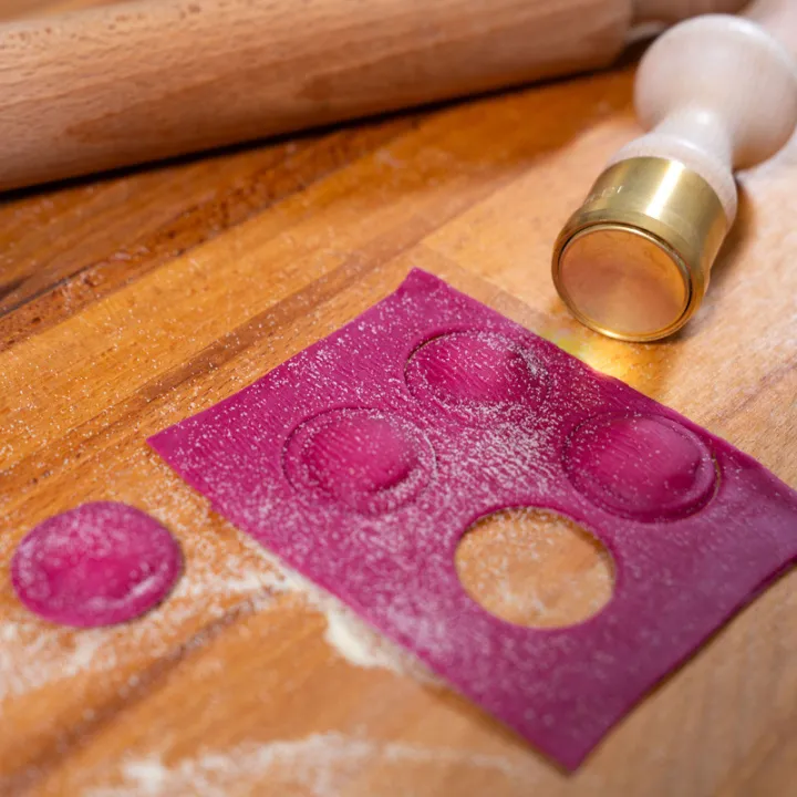 Professional Girasoli ravioli stamp, Ø 30 mm