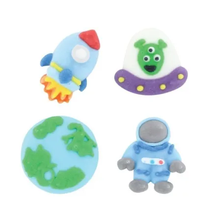 Sugar decoration astronauts, 10 pieces