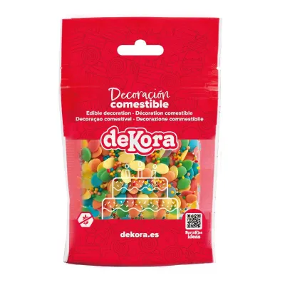 Décor à saupoudrer Oeufs de Pâques multicolores et nonpareilles, 100 g