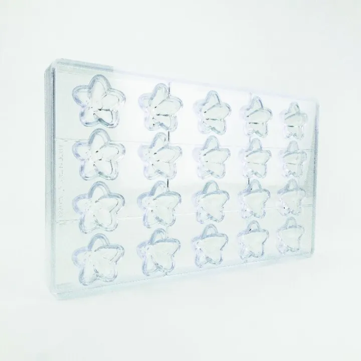 Praline mold starfish, 20 pieces