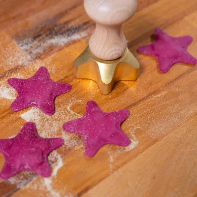 Professional pasta stamp star shape