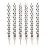 Bougies Bubble argent, 14 cm